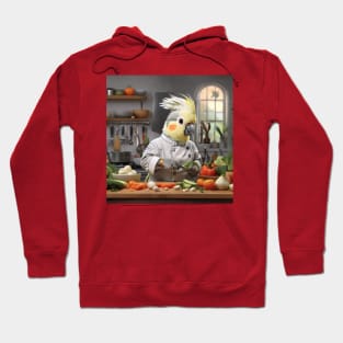 Cockatiel calopsitte bird oiseau IA Cooking Kitchen Hoodie